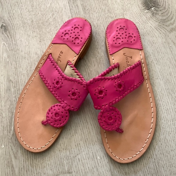 Like new Jack Rogers flat sandals fuchsia size 8 m
Summer vacation - Picture 2 of 10